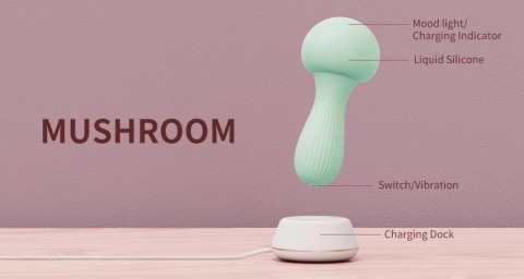 OTOUCH Mushroom Wand - silikonowy model relaksacyjny z podświetleniem, teal