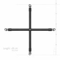 Ouch! Hog Tie Cross Bar Black - System ograniczający z mankietami regulowanymi