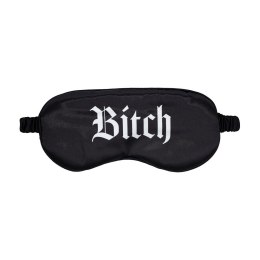 Bijoux Indiscrets Printed Satin Mask Black - satynowa maska z nadrukiem Ouch! by Shots
