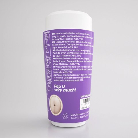 Crushious Fappucino Hot Buns Purple - model anatomiczny z teksturowanym wnętrzem Crushious