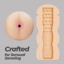 Crushious Fappucino Hot Buns Purple - model anatomiczny z teksturowanym wnętrzem Crushious