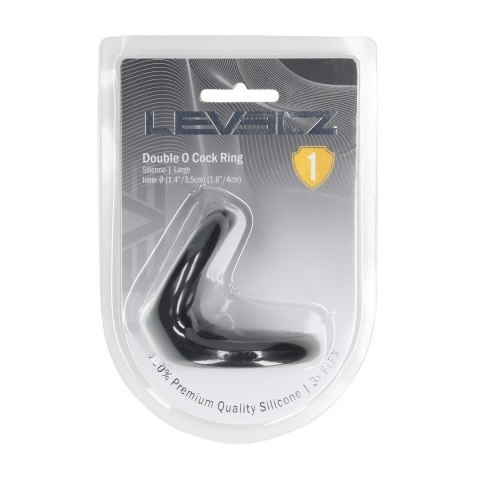 LEVELZ Double O pierścień silikonowy podwojny L czarny Levelz by Shots