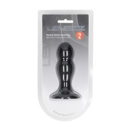 LEVELZ Double Rattle Plug M czarny - silikonowy model z podwojną kulą Levelz by Shots