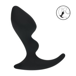 LEVELZ Double Ripple Czarny Masażer Prostaty Silikonowy Ergonomiczny Levelz by Shots