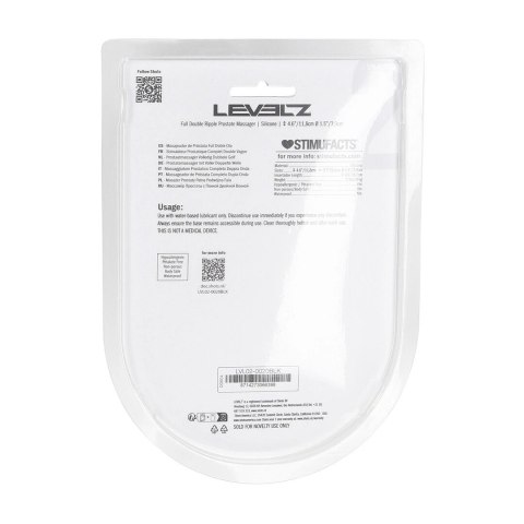 LEVELZ Double Ripple silikonowy masażer anatomiczny czarny Levelz by Shots