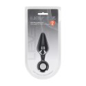 LEVELZ Korek Anatomiczny z Uchem M Czarny Silikonowy Premium Levelz by Shots