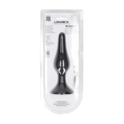 LEVELZ Korek anatomiczny silikonowy XL czarny smukły model Levelz by Shots