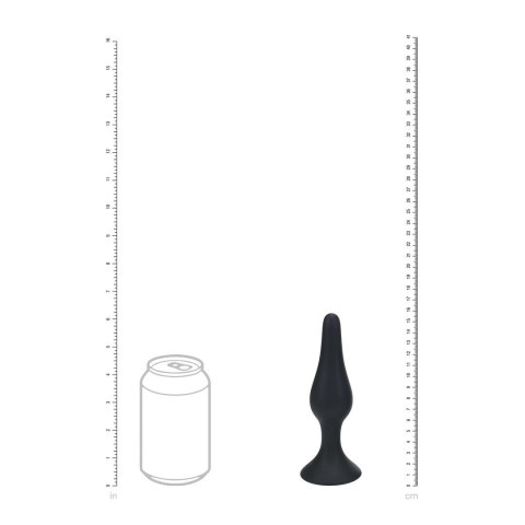 LEVELZ Korek anatomiczny silikonowy XL czarny smukły model Levelz by Shots