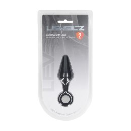 LEVELZ Korek anatomiczny silikonowy z uchwytem S czarny Levelz by Shots