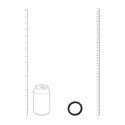 LEVELZ Pierścień Silikonowy L 42mm Czarny - Anatomiczny Design Levelz by Shots