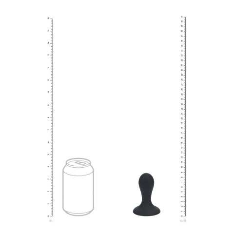 LEVELZ Rattle Plug S Czarny - anatomiczna wtyczka silikonowa z systemem kulek Levelz by Shots