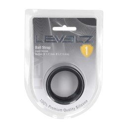 LEVELZ Silikonowy Pasek Anatomiczny M 34mm Czarny - Wytrzymały i Elastyczny Levelz by Shots