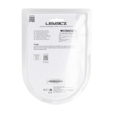 LEVELZ Single Ripple silikonowy masażer anatomiczny czarny Levelz by Shots