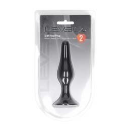 LEVELZ Slim Anatomiczny Korek Silikonowy M Czarny Levelz by Shots