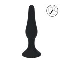 LEVELZ Slim Plug S Czarny - Smukły silikonowy model z ergonomiczną bazą Levelz by Shots