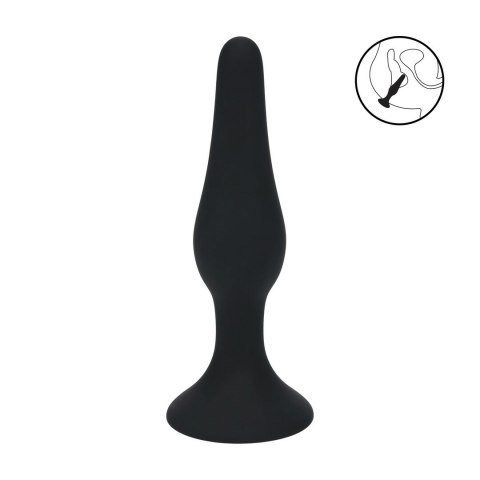 LEVELZ Slim Plug S Czarny - Smukły silikonowy model z ergonomiczną bazą Levelz by Shots