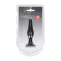 LEVELZ Slim Plug S Czarny - Smukły silikonowy model z ergonomiczną bazą Levelz by Shots