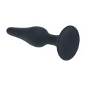 LEVELZ Slim Plug S Czarny - Smukły silikonowy model z ergonomiczną bazą Levelz by Shots
