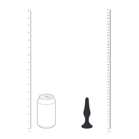 LEVELZ Slim Plug S Czarny - Smukły silikonowy model z ergonomiczną bazą Levelz by Shots