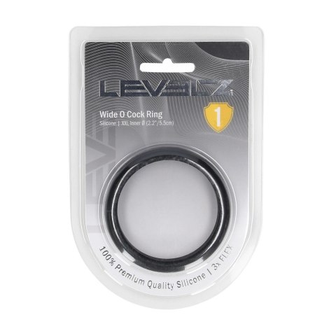 Levelz Wide O Pierścień Silikonowy XXL 55mm Czarny Komfortowy Levelz by Shots