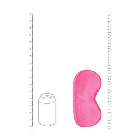 LoversPremium Satin Mask Pink - jedwabista maska na oczy rożowa Ouch! by Shots