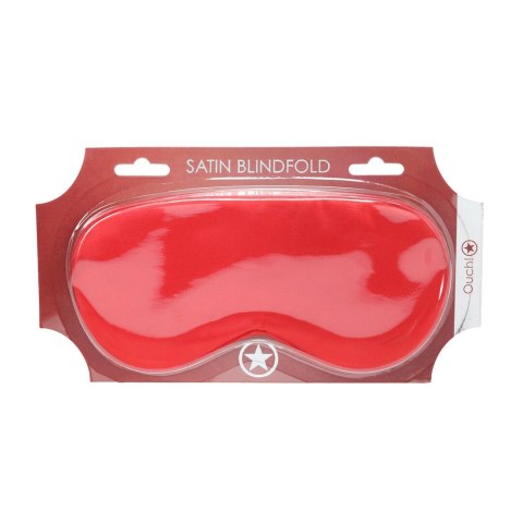 LoversPremium Satin Mask Red - satynowa opaska na oczy, czerwona Ouch! by Shots