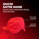 LoversPremium Satin Mask Red - satynowa opaska na oczy, czerwona Ouch! by Shots