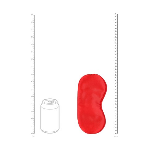 LoversPremium Satin Mask Red - satynowa opaska na oczy, czerwona Ouch! by Shots