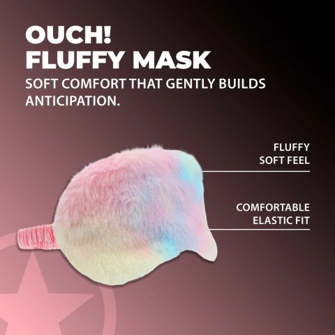 Loving Joy Fluffy Mask Multicolor - miękka maska na oczy z futerkiem Ouch! by Shots