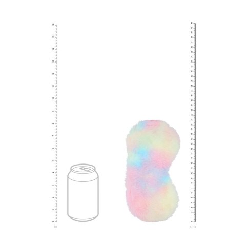 Loving Joy Fluffy Mask Multicolor - miękka maska na oczy z futerkiem Ouch! by Shots
