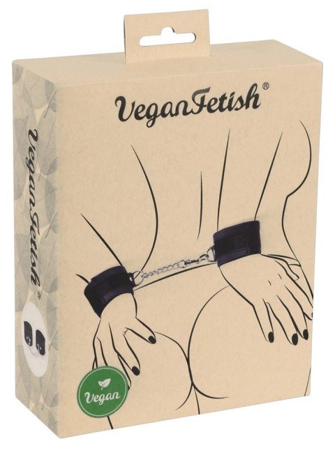 Vegan Fetish Kajdanki z Rzepami i Łańcuszkiem, Wegańskie, Regulowane Vegan Fetish