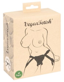 Vegan Fetish Uprząż Skorzana S-L, Regulowana, 3 Pierścienie, Wegańska Vegan Fetish