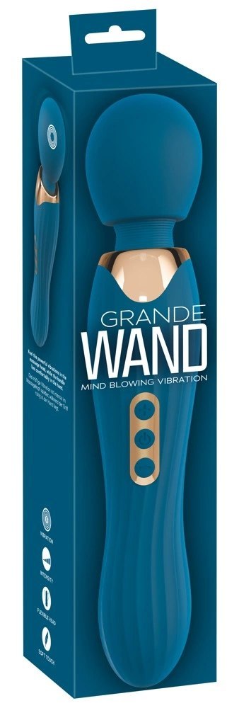 You2Toys Grande Wand Masażer Z Ruchomą Głowką Niebieski 29,3 cm You2Toys