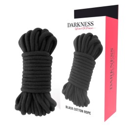 Darkness Lina Japońska 10 m Czarna - Bawełniana Lina Bondage DARKNESS