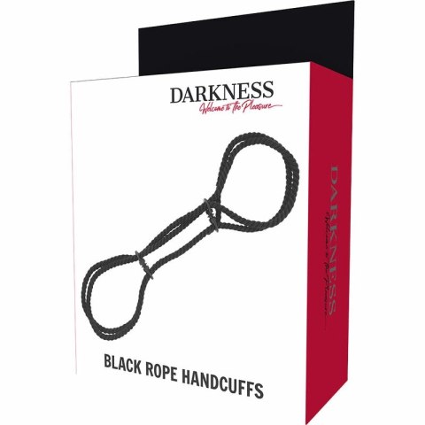 Darkness - Mankiety linowe na kostki, 100% bawełna, 160 cm, czarne DARKNESS