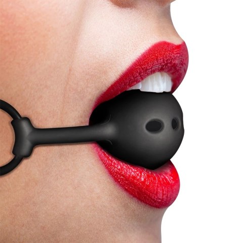 Fetish Submissive silikonowy knebel oddychający z regulacją 4,1 cm FETISH SUBMISSIVE