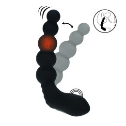 LEVELZ Beaded Prostate - Czarny stymulator silikonowy z funkcją podgrzewania Levelz by Shots