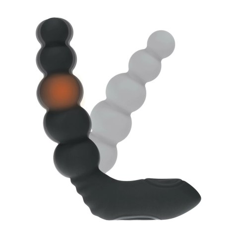 LEVELZ Beaded Prostate - Czarny stymulator silikonowy z funkcją podgrzewania Levelz by Shots