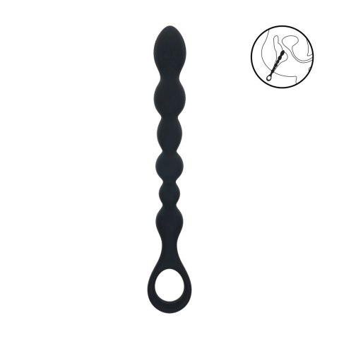 LEVELZ Beaded Snake Czarna Sonda Silikonowa z Uchwyt Loop Levelz by Shots