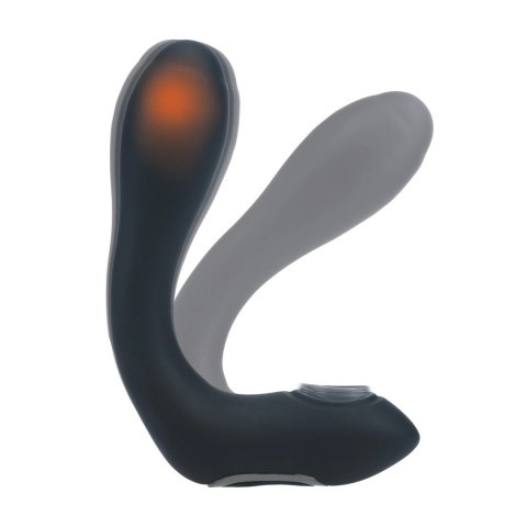 LEVELZ Bendable Silicone Prostate czarny silikonowy stymulator z funkcją podgrzewania Levelz by Shots
