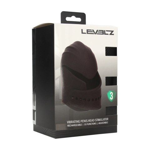 LEVELZ Black - silikonowy stymulator wibracyjny z regulacją Levelz by Shots