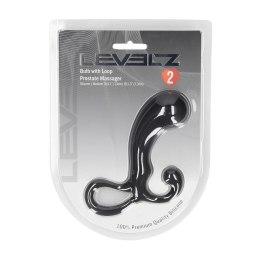 LEVELZ Bulb M Anatomiczny Masażer Prostaty z Pętlą Czarny Silikon Levelz by Shots