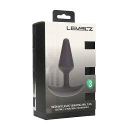 LEVELZ Classic Wibrujący Korek Silikonowy M Czarny - Model Średni Levelz by Shots