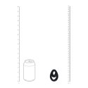 LEVELZ Double Ergo silikonowy pierścień anatomiczny czarny Levelz by Shots