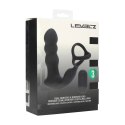 LEVELZ Dual Motor Silicone Pro Intimate Massager Black z pilotem Levelz by Shots