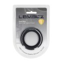 LEVELZ Pierścień Anatomiczny L z Silikonu Premium Czarny Levelz by Shots