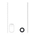 LEVELZ Pierścień Anatomiczny L z Silikonu Premium Czarny Levelz by Shots