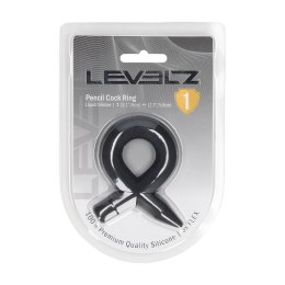 LEVELZ Pierścień Anatomiczny z Silikonu Liquid, Czarny, Elastyczny Levelz by Shots