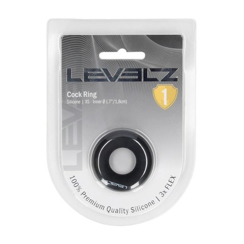 LEVELZ Pierścień Silikonowy XS Czarny - Model Komfortowy Premium Levelz by Shots