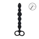 LEVELZ Sonda Anatomiczna Silikonowa Beaded Double Loop Czarna Levelz by Shots